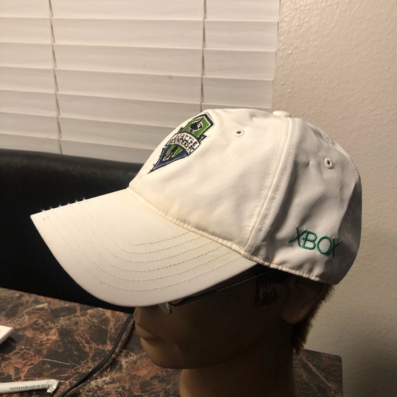 Adidas MLS Seattle Sounders Xbox Men’s White Green Adjustable hats - Picture 3 of 12